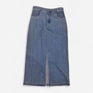 Telluride Clothing Co. blue lightweight denim maxi skirt size 12